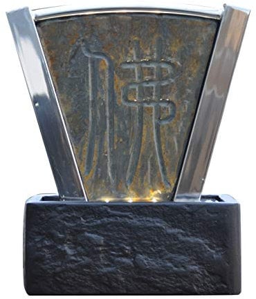 Köhko Zimmerbrunnen 25101 aus Edelstahl mit LED-Beleuchtung