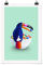 Bilderwelten Poster - Jonas Loose - Frühstück mit Tukan - Selbstklebend seidenmatt 75 x 50cm