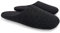 ofoot Pantoufles Intérieur pour Femmes, Chaussures de Ville Antidérapant en Coton Lavable avec Mousse Moire de Forme(Carbone Gris,42/44 EU)