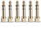 winwill 6 adattatori da jack placcati oro da 6,35 mm maschio a femmina da 3,5 mm, adattatore da avvitare maschio da 1/4 a femmina da 1/8