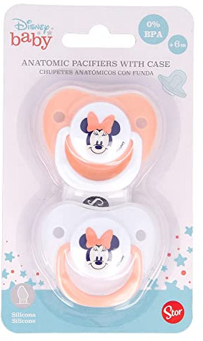 SET DI 2 CIUCCIETTI ANATOMICI IN SILICONE MINNIE Stor