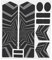 01 Mountain Bike Stickers, Bike Frame Protection Tape Reflective Protective for Mountain Bike for Mtb Frame Protection