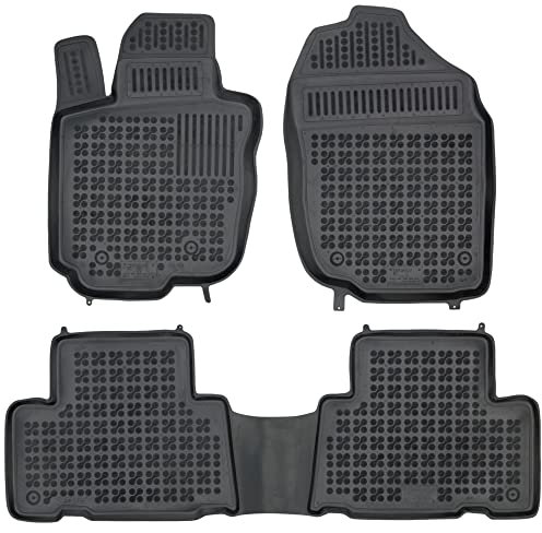 MOTOS Gummimatten Auto Fussmatte passt für Toyota RAV4 III 2006-2012 Verbessern Sie Ihren Reisekomfort mit Antirutschmatte Auto - Allwetter fußmatten Auto, Schutz vor Verschmutzung