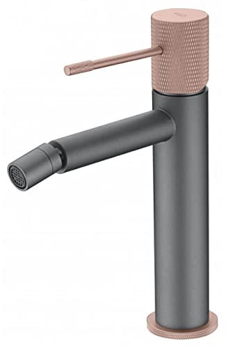Robinet bidet gris mat et champagne Line Imex BDD038-2GC