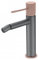 MIICE Rubinetto Monocomando per Bidet in Ottone Rubinetti WC Rubinetti Bagno per Acqua Freddo/Calda Grigio Champagne BDD038-2GC