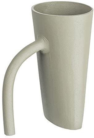 Bloomingville Moderne Vase aus strukturiertem Metall, Grau