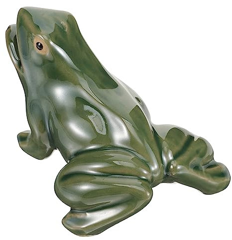 Zen - Fuente de agua para jardín, adornos para exteriores, escultura de rocalla, rana, , patio, , rana, animales, otoño, accesorios de espuma, para