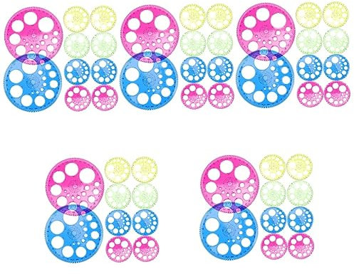 STOBOK 50 Stück Winkelmesser Für Geometrie Multitools Messung Maßstabsgetreue Zeichenwerkzeuge Wünschelruten Spirituell Kreis Winkelmesser Kreisvorlage Student Herrscher Mehrzweck Plastik