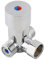 ZLXHDL Vanne Thermostatique 3 Voies, Mélangeuse en Laiton G1/2 - Robinet de Contrôle Automatique pour Température d'Eau