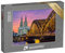 Puzzle 1000 Teile XXL „Kölner Dom und Hohenzollernbrücke bei Sonnenuntergang“ – aus der Puzzle-Kollektion Köln, Städte, Brücken, Kirchen, Kölner Dom, Architektur, Christentum, Deutsche Städte