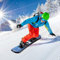 Ski Board Single Snowboard Kinder Anfänger Snowboard mit Ratschenbindungen Schlagfest Hinterhof Schnee Erholung Winter Outdoor Sport für Kinder und Jugendliche Blau