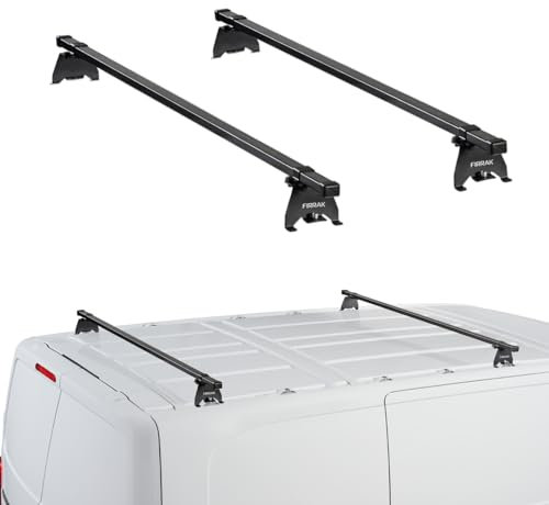 Firrak Onus PRO Stahl Dachträger für Renault Kangoo Van 2 II L1 2014-2021 - 2x Tragrohr, 100 kg Traglast, Schwarz