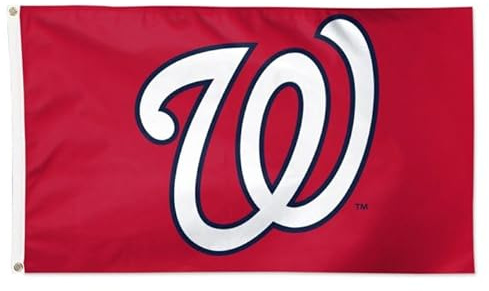 Washington Nationals 3x5 Flag, Durable Outdoor/Indoor Banners, Sewn Edges, Brass Grommets, Wincraft
