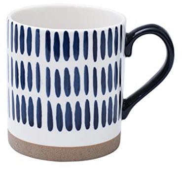 Mugs se,Ceramic Coffee Mugs, Japanese Porcelain Coffee Mugs Blue White,15.2 Oz Ceramic Coffee Cups with Handles for Tea,Hot or Cold Drinks,Cappucino,Hot Chocolate,Milk,Gift,Hand-Painted Patterns D-450