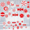 Easy Joy 48PCS Candy Hanging Swirls Decorations Red and White Party Decorations Candy Theme Candy Ceiling Decor for Baby Shower Birthday Christmas Classroom Holiday Indoor Party Supplies