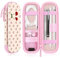 Fintie Funda Protectora de Piel Sintética Compatible Con Apple Pencil (USB-C y 1ª/2ª Generación), Apple Pen, Cable USB, Samsung Stylus, Cerezas Coquette