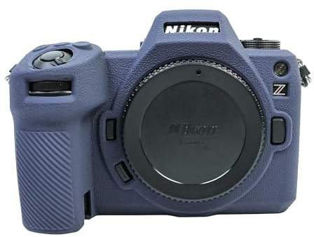 MUZIRI KINOKOO Weiche Silikon Hülle kompatibel für Nikon Z6 III Z 6III Z6III Digitalkamera, Schutz kameratasche für Nikon Z6-III Z 6III Kamera, Anti-Rutsch & Anti-Kratzer - Blau