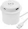 XMSJSIY Embedded Desktop Wireless Ladegerät 10W 3-in-1 USB A/Typ C Pop-UP Wireless Multifunktionale Schnellladestation für Nachttisch Schreibtische Möbel (weiß) -1PC