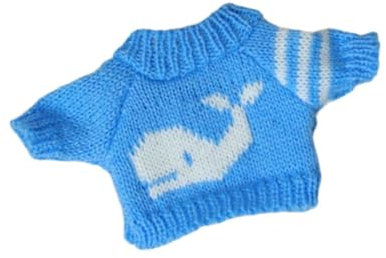 FLCPJGV Puppenbekleidung für 20cm Puppen mit Pullover und Zubehör, Blau