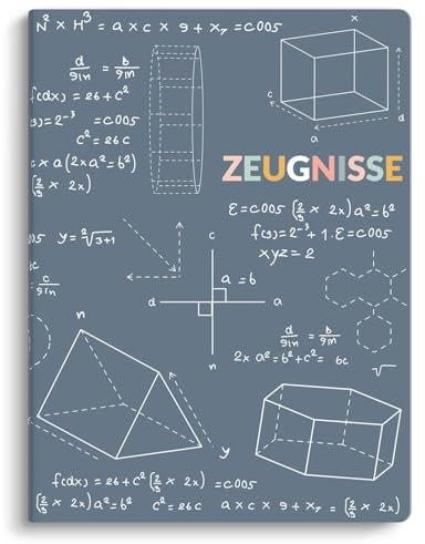 SKYDUE Zeugnismappe A4, Hochwertige Kunststoffmappe Mit 30 Hüllen, Zeugnismappe Für Zeugnisse Zu Archivieren Und Wichtige Dokumente Zu Organisieren(Blau)