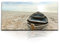 Paul Sinus Wandbild auf Leinwand 120x60cm – Einzigartiges Strandmotiv - Boot am Meer - Entspannung für Ihr Zuhause