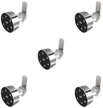 Set di 5 serrature elettroniche per porte, mobili, scatole di legno, cassetta postale, cassetto, serratura intelligente, tipo B, asta 30 mm, 103-30 mm