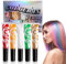 5 Farben Haarmascara für Kinder Haarfarbe Kinder Hair Chalk Salon Haarkreide für Mädchen Haarkreide für Kinder Haar Mascara Temporäre Haarfarbe Waschbar für Halloween Karneval Cosplay Party(14ml)