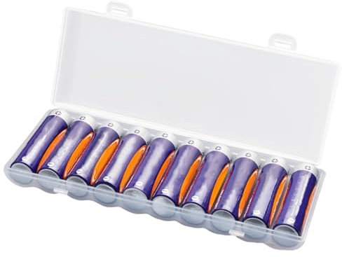AA Battery Case - Cell Battery Storage, Battery Carrying Case Holder | Battery Holder Box, Cell Battery Storage Holder Box to Hold