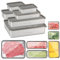 Contenedores para queso del refrigerador, 6PCS 304 acero inoxidable, recipientes para almacenamiento de carne fría, seguros para lavavajillas, organizadores de alimentos, fiambreras para frigorífico