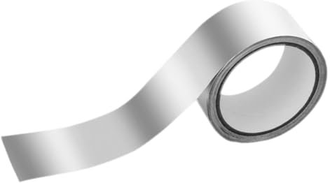 Mipcase Aluminiumfolienband Mit Starkem Kleber Hochtemperaturbeständiges Einseitig Leitfähiges Dichtungsband Für Isolierung Und Abdichtung Für Metall Kunststoff Und Glas Geeignet