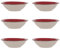 Quid Coral Vita Set 6 Boles Cerámico 18cm Otras Ceramicas Apto Microondas Seque Los Platos Por Las Dos Caras Después De Cada Lavado Apilable