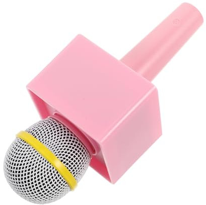 YARNOW Simuliertes Mikrofon Simulieren Sie EIN Mikrofonspielzeug Retro-Modell Fake-e Vintage Dekoration Gefälschtes Spielzeug -stütze Plastik Rosa