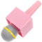 YARNOW Simuliertes Mikrofon Simulieren Sie EIN Mikrofonspielzeug Retro-mikrofonmodell Fake-mikrofone Vintage Dekoration Mikrofon Gefälschtes Mikrofonspielzeug Mikrofon-stütze Plastik Rosa