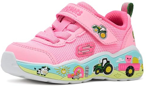 Skechers John Deere: Play Scene - Farm Girlie 303187N-PKMT, Girl Sneakers, Pink, 25 EU