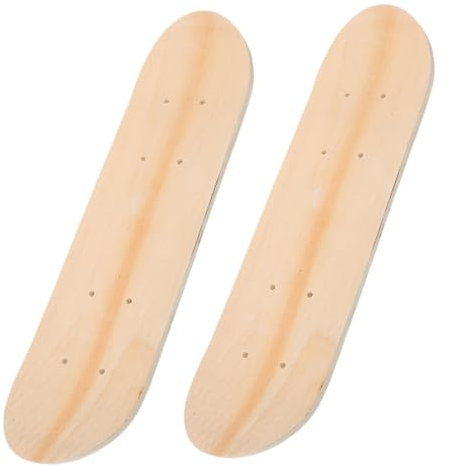 CIYODO 2stücke Doppeltes Blank Skateboard Deck Holzboard Zum Bemalen DIY Material Für Junge Mädchen Kunst Wanddekoration Kreatives Malgeschenk
