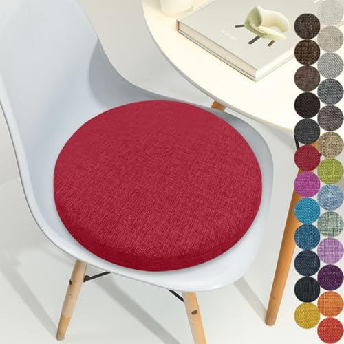 Kimgull Rund Sitzkissen Sitzauflage Durchmesser 40 Dicke 3CM Runde Kissen Stuhl Sitzpolster StüHle Sitzunterlage Round Chair Cushion Barhocker Outdoor GartenstuhlColor#22