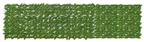 vidaXL Balkonsichtschutz mit Blättern Grün und Gelb 300 x 75 cm, Künstliches Efeu für Sichtschutz, moderne Balkon-Deko, pflegeleicht, wetterfest, Gartenteilung, Outdoorschutz