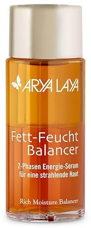 ARYA LAYA Fett-Feucht Balancer Klassik: 2-Phasen Energie-Serum für strahlenden Teint, für alle Hauttypen – insbes. trockene, normale & fettarme Haut, nährt, belebt & mindert erste Fältchen, 50 ml