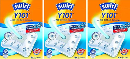 SWIRL et y101 12 sacs aspirateur-pour privileg, 774.733.0 829.630.3 848.408.1
