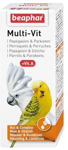 BEAPHAR – Aide-mue pour toutes les espèces d'oiseaux – Aide les oiseaux à muer – Stimule la pousse des plumes – Assure une santé optimale – Apporte vitalité – Rend le plumage sain et brillant – 50g