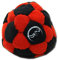 Pro Hacky Sack 32 Paneelen (Schwarz/Rot) Profi Freestyle Footbag! Hacky Sack für Anfänger und Profis, ideal für Stände, Fänge, Verzögerungen u. Tritte!