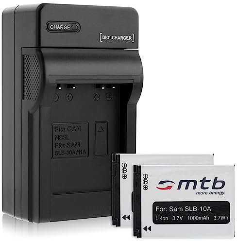 2 Batteries + Chargeur (Auto/Secteur) pour JVC BN-VH105, GC-XA1, XA2 / BenQ DLI-301/ Silvercrest..Voir liste