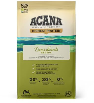 ACANA® Höchstes Protein, Graslands, getreidefreies Trockenfutter, 11,3 kg