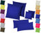 Home-Impression Doppelpack / 2er Set Microfaser Kissenhüllen/Kissenbezüge - Wohndekoration in schlichtem Uni Design mit Reißverschluss und in 3 Größen (40 x 80 cm, Blau)