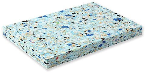 Yoga Studio Chip Foam Block - 20.5cm x 30.5cm x 2.5cm, 1in. Recycled Chip Foam Yoga Block, Portable, Lightweight Yoga Block