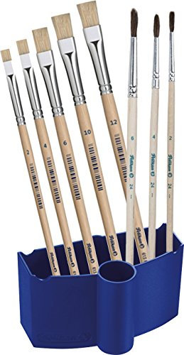 Pelikan Borstenpinsel (2 | 4 | 6 | 10 | 12) + Haarpinsel (2 | 4 | 6) + Wasserbox