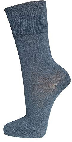 EWERS Durabella Socken für Damen ohne Gummibund uni, MADE IN GERMANY, Baumwolle, Damensocken