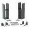 DuraTherm® Floor Mounting Radiator Leg Kit Feet Freestanding Supports for Double Flat Panel Radiators, Anthracite Grey