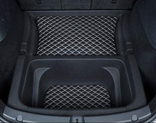 ZYCHUANGYING Tesla Model Y 2020-2025 Rear Trunkwell Storage Mat Car Trunk Liner Compatible with Tesla Model Y Boot Liner Custom Fit 2 Piece