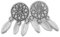 Ohrstecker Silber 925 Silberohrstecker Ohrringe S0682 Traumfänger, dreamcatcher